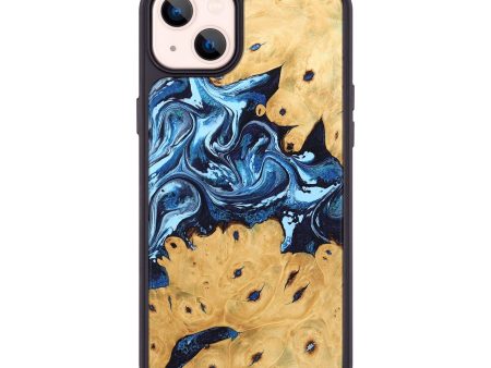 iPhone 14 Plus Wood Phone Case - Orland (Blue, 745005) Supply