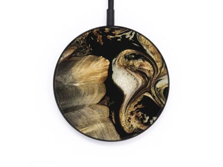 Circle Wood Wireless Charger - Forrest (Black & White, 745018) Online