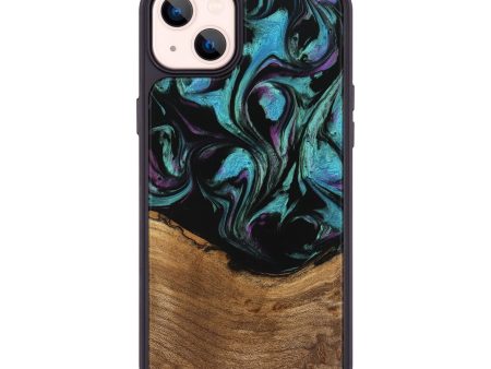 iPhone 14 Plus Wood Phone Case - Janene (Purple, 745113) For Cheap