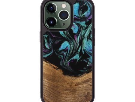 iPhone 13 Pro Wood Phone Case - Janene (Purple, 745113) Hot on Sale