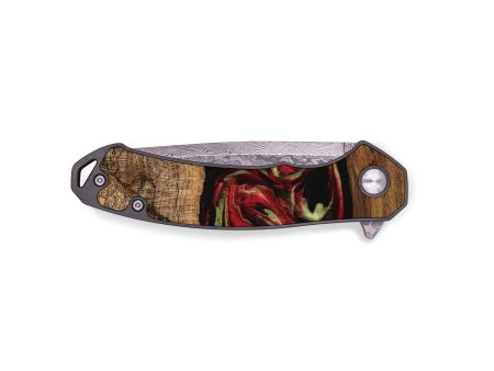 EDC Wood Pocket Knife - Kitt (Red, 745082) Online Hot Sale