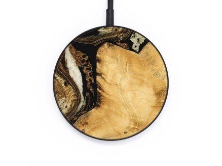 Circle Wood Wireless Charger - Joette (Black & White, 744971) Discount