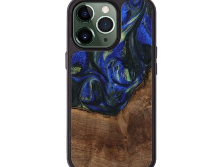 iPhone 13 Pro Wood Phone Case - Alvin (Blue, 745094) Fashion