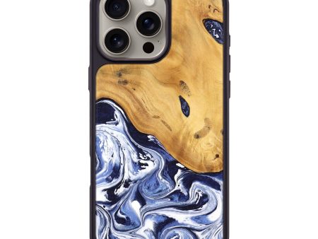 iPhone 16 Pro Max Wood Phone Case - Shedman (Blue, 744975) Online now