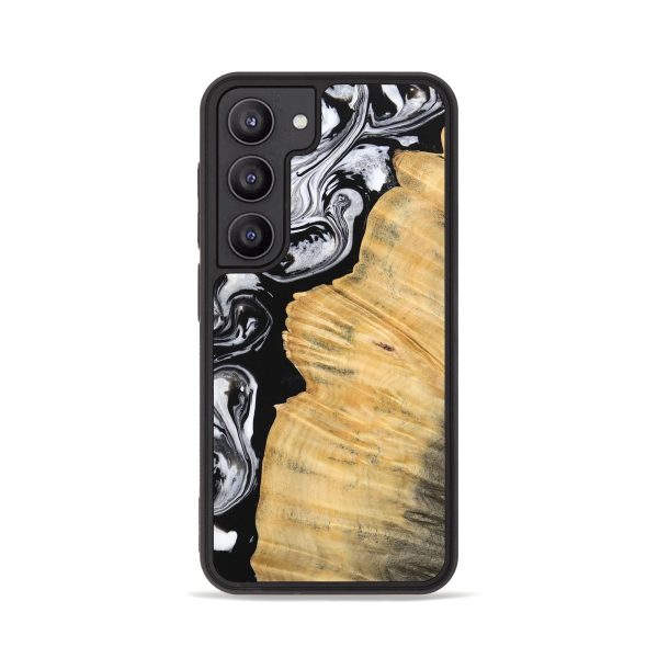 Galaxy S23 Wood Phone Case - Beau (Black & White, 745002) Online now