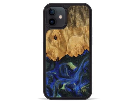 iPhone 12 mini Wood Phone Case - Hjalmer (Blue, 745123) on Sale