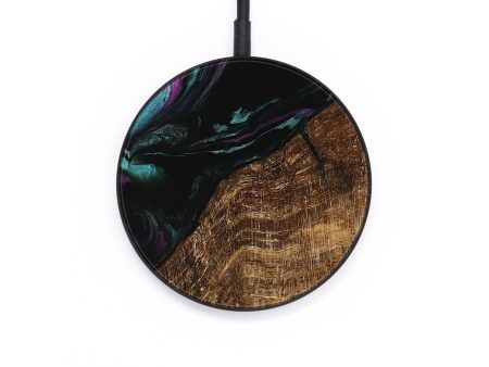 Circle Wood Wireless Charger - Everett (Purple, 745092) Hot on Sale