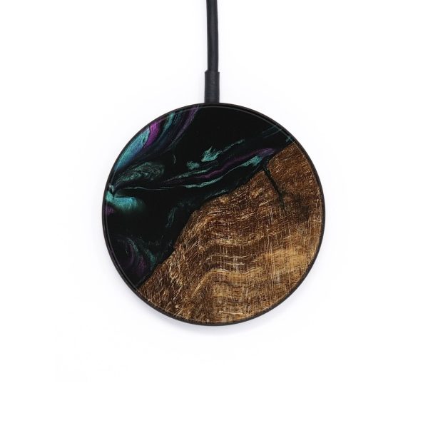 Circle Wood Wireless Charger - Everett (Purple, 745092) Hot on Sale