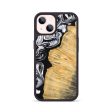 iPhone 14 Wood Phone Case - Beau (Black & White, 745002) Cheap