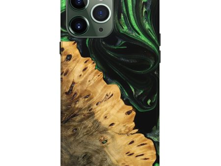 iPhone 13 Pro Max Wood Live Edge Phone Case - Schell (Green, 745055) Online Sale