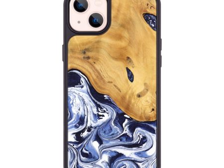 iPhone 14 Plus Wood Phone Case - Shedman (Blue, 744975) For Cheap