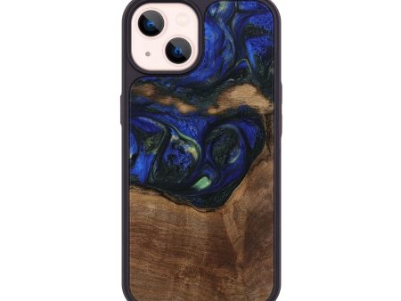 iPhone 14 Wood Phone Case - Ebert (Blue, 745112) on Sale