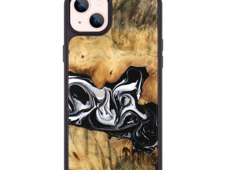 iPhone 14 Plus Wood Phone Case - Salina (Black & White, 744951) Cheap