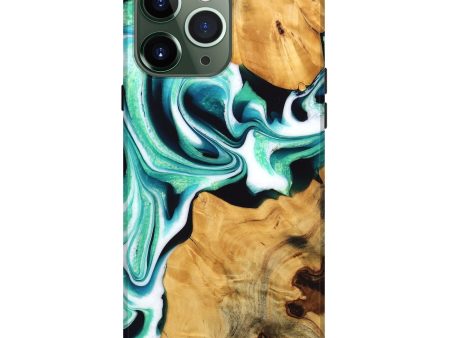 iPhone 13 Pro Max Wood Live Edge Phone Case - Porsha (Green, 745059) Sale