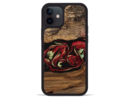 iPhone 12 mini Wood Phone Case - Kitt (Red, 745082) Discount