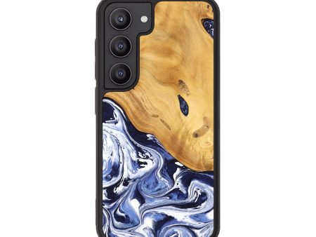 Galaxy S23 Wood Phone Case - Shedman (Blue, 744975) Sale